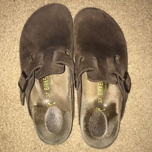 Brown Birkenstock Boston clogs size 37 narrow